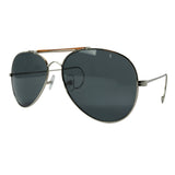 Air Force Style Aviator Sunglasses with Cable Temples