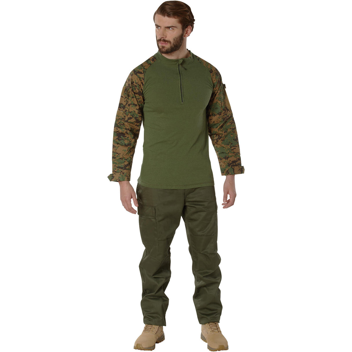 Rothco Camouflage 1/4 Zip Tactical Combat Shirt