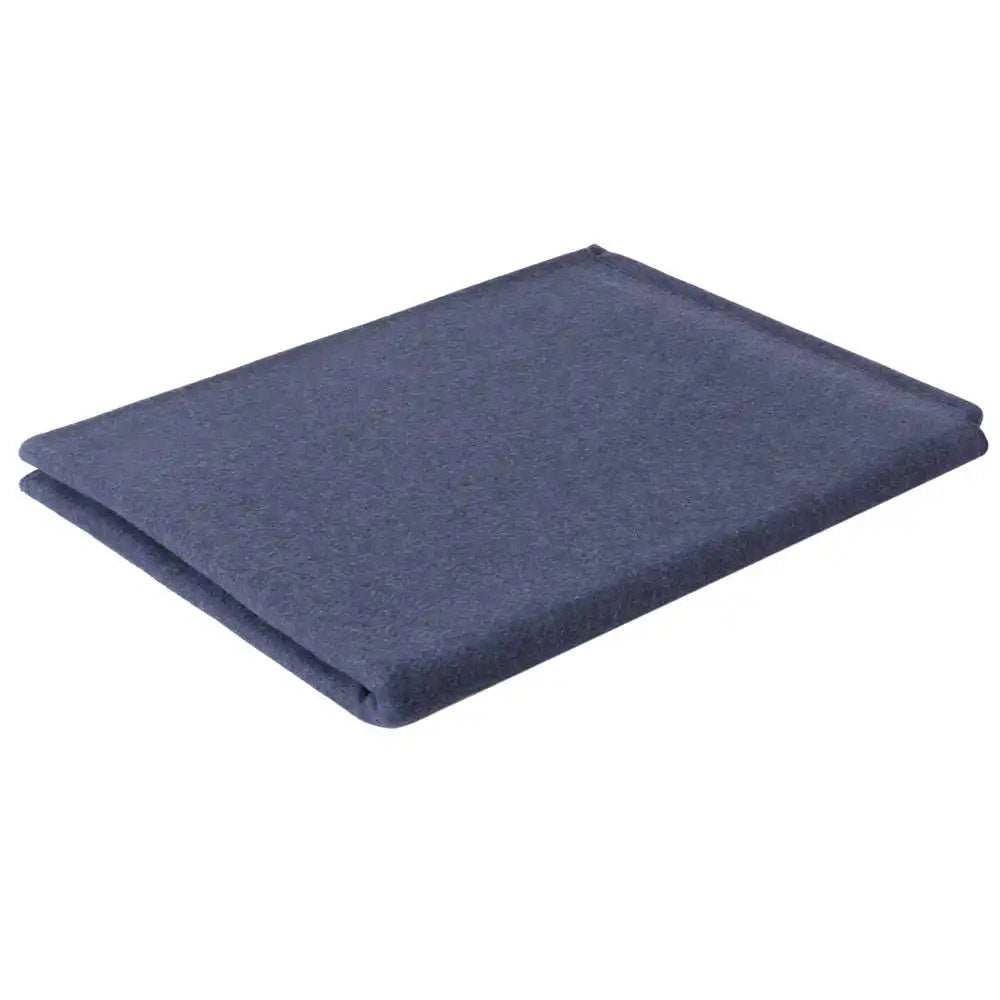 62 x 80-Inch Navy Blue Virgin Wool Blanket