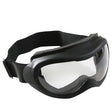 Black Tactical Goggles with Clear Lenses