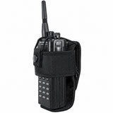Hero's Pride universal radio holster holding a radio, angled view