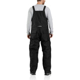 Carhartt Yukon Extremes Black Insulated Zip-Front Biberall