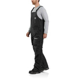 Carhartt Yukon Extremes Black Insulated Zip-Front Biberall