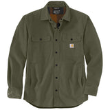 Carhartt Rugged Flex Relaxed Fit Canvas Fleece-Lined Shirt Jac