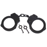 Forced Entry Deluxe Black Stainless Steel Handcuffs