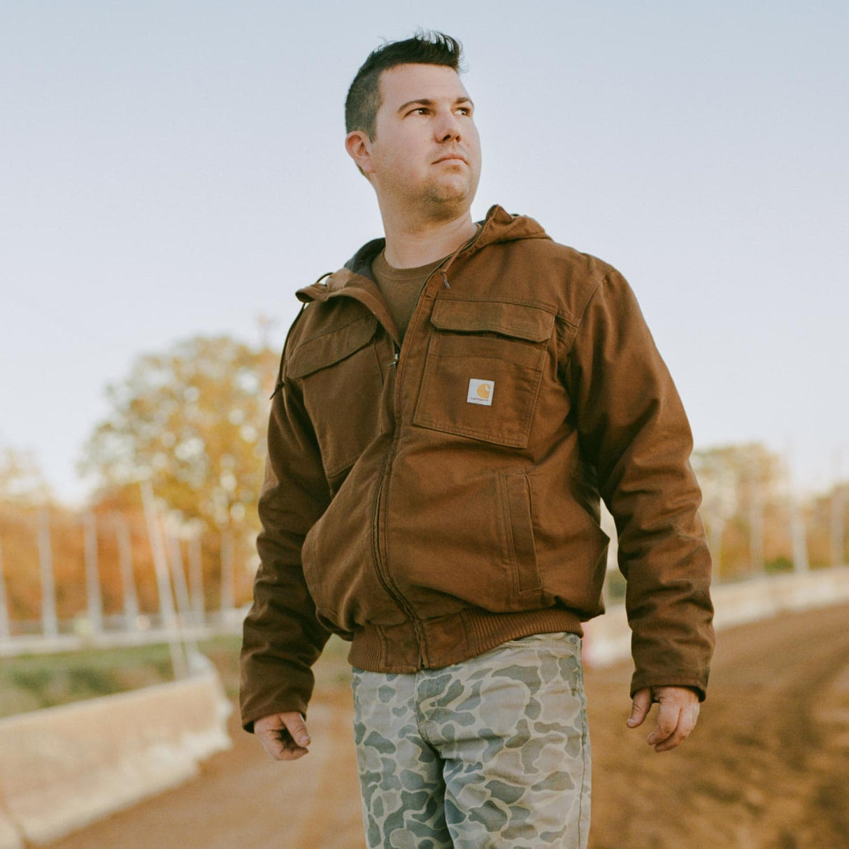 Carhartt Full Swing Loose Fit Washed Duck Men's Insulated Active Jac