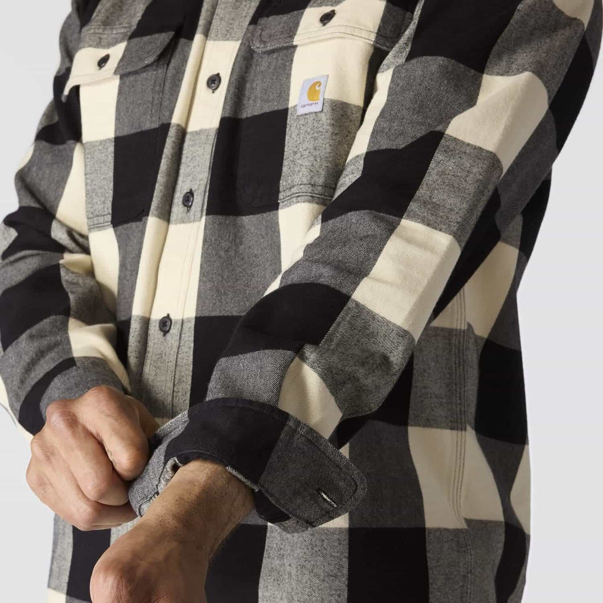 Carhartt Loose Fit Heavyweight Flannel Long-Sleeve Plaid Shirt