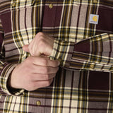 Carhartt Loose Fit Heavyweight Flannel Long-Sleeve Plaid Shirt