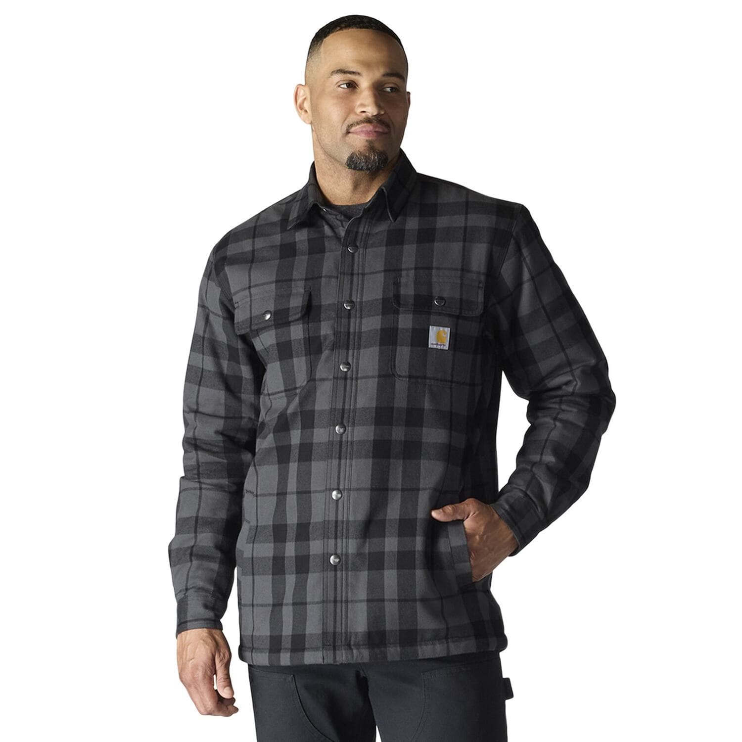 Carhartt Plaid Flannel Sherpa Fleece Lined Shirt Jac