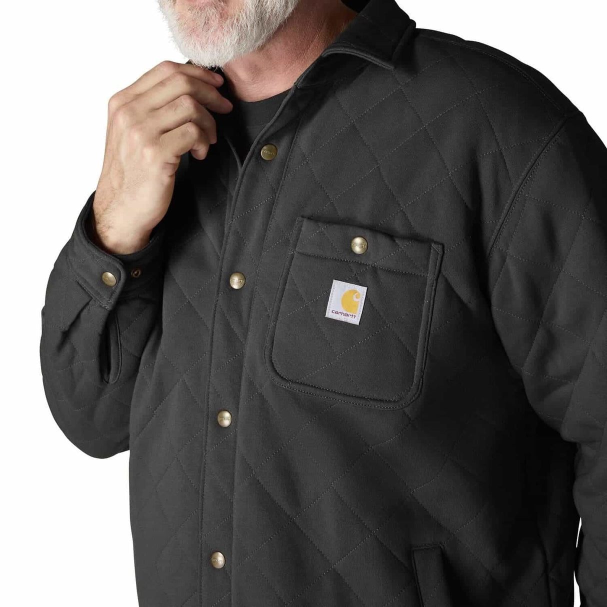 Carhartt Rain Defender Loose Fit Heavyweight Quilted Snap Front Men's Shirt Jac