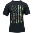 Distressed Camo US Flag Athletic Fit T-Shirt