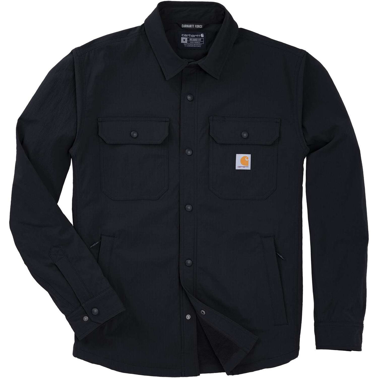 Carhartt Men's Force Fleece-Lined Rip-Stop Shirt Jac
