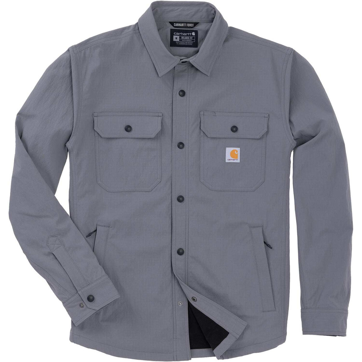 Carhartt Men's Force Fleece-Lined Rip-Stop Shirt Jac