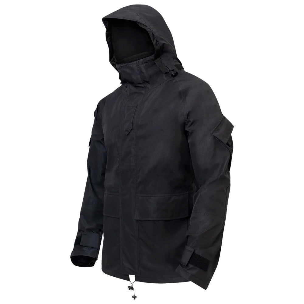 Rothco Black Tactical Hard Shell HYVAT Jacket