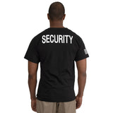 Double Sided Security T-Shirt with US Flag on Sleeve