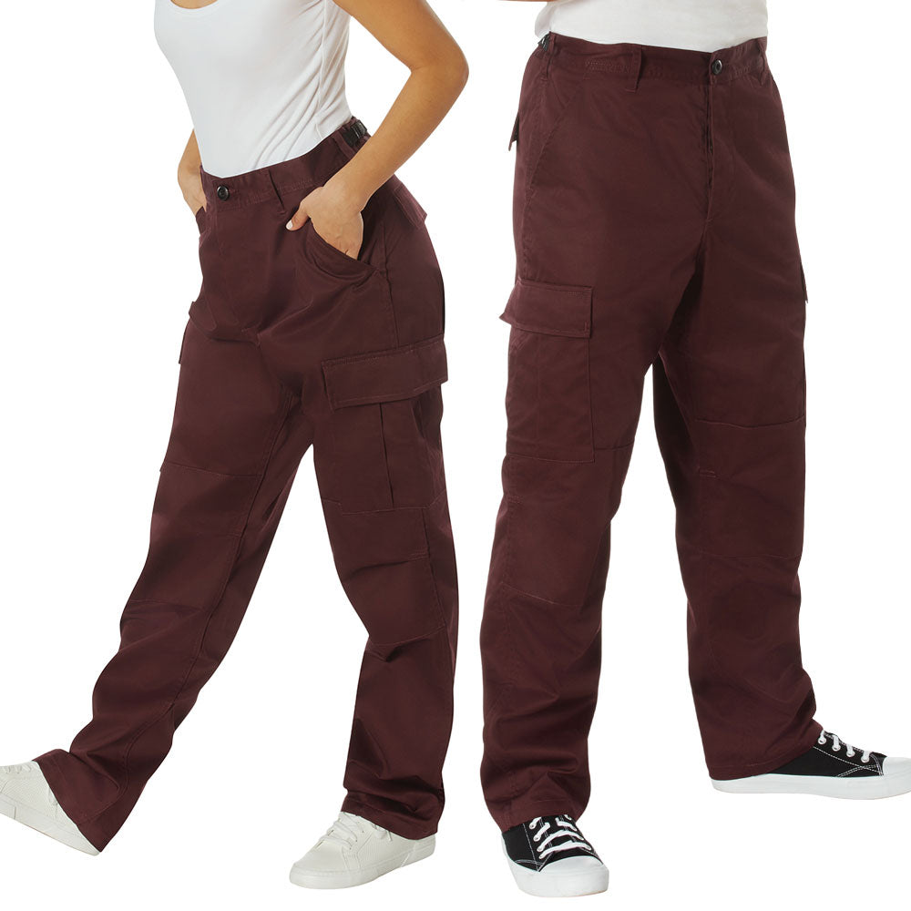 Maroon Military Basic BDU Cargo Pant