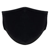 Black Stretchy 3-Layer Polyester Ear Loop Face Mask