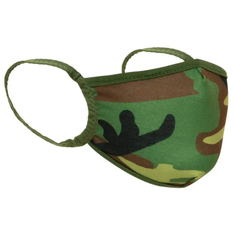 Woodland Camo 3-Layer Reusable Polyester Ear Loop Face Mask