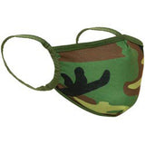 Woodland Camo 3-Layer Reusable Polyester Ear Loop Face Mask