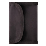 Deluxe Black Tri-Fold Wallet with Badge Holder
