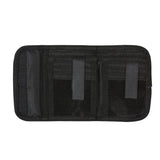 Deluxe Black Tri-Fold Wallet with Badge Holder