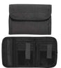 Deluxe Black Tri-Fold Wallet with Badge Holder