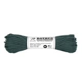 USA Made Enhanced Nylon Hunter Green Paracord - 100 Foot