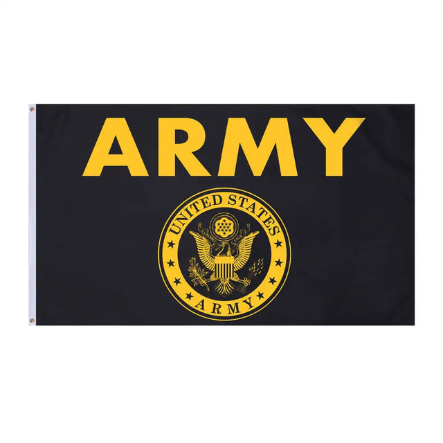 3 x 5 Foot US Army Black and Gold Military Flag