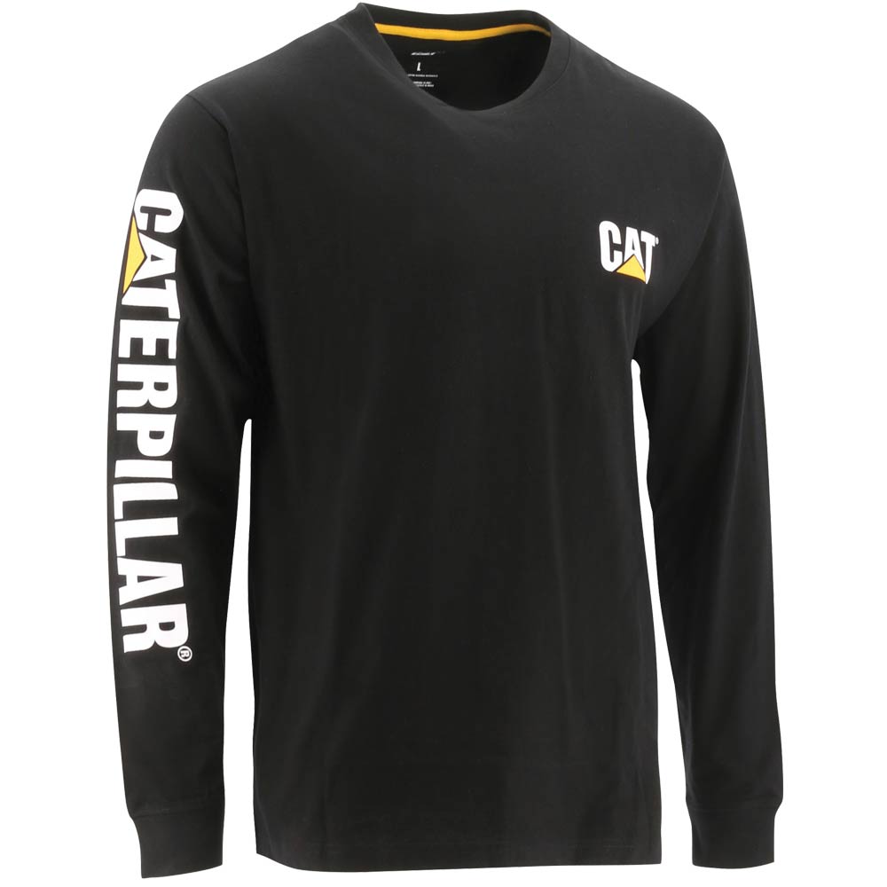 Caterpillar Trademark Banner Long Sleeve T-Shirt