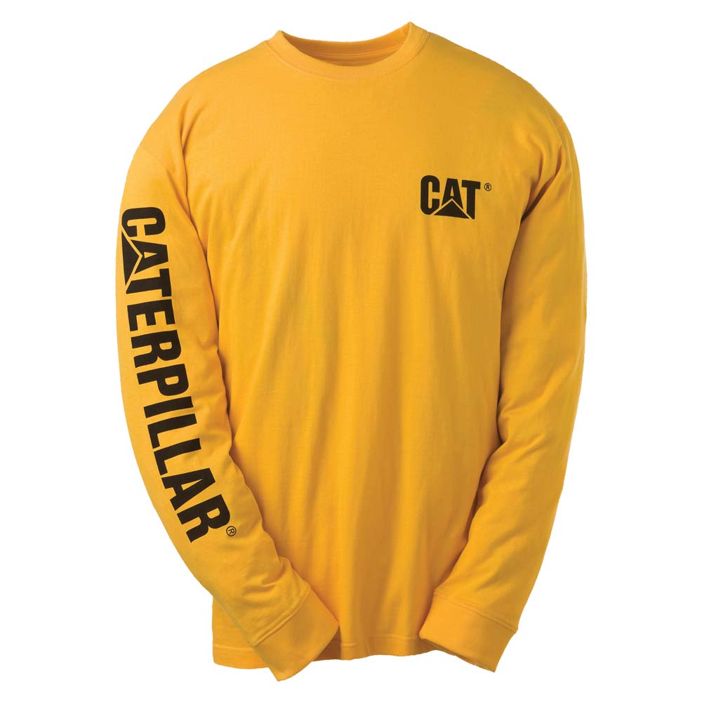 Caterpillar Trademark Banner Long Sleeve T-Shirt