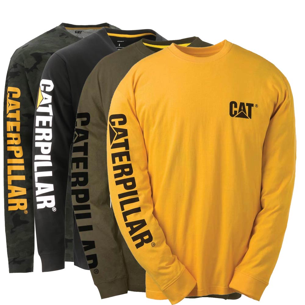 Caterpillar Trademark Banner Long Sleeve T-Shirt