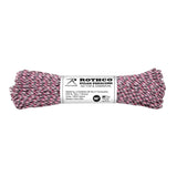 USA Made Enhanced Nylon Pink Camo Paracord - 100 Foot