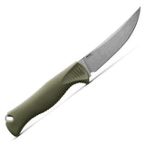 Benchmade Hunt 15505 Meatcrafter Fixed Blade Knife with 4 inch CPM-154 Trailing Point Blade and Dark Olive Handle