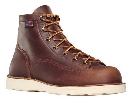 Danner Bull Run 6-inch Brown Vibram Cristy Plain Toe Work Boots - 15552