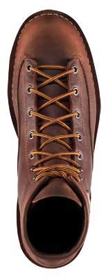 Danner Bull Run 6-inch Brown Vibram Cristy Plain Toe Work Boots - 15552