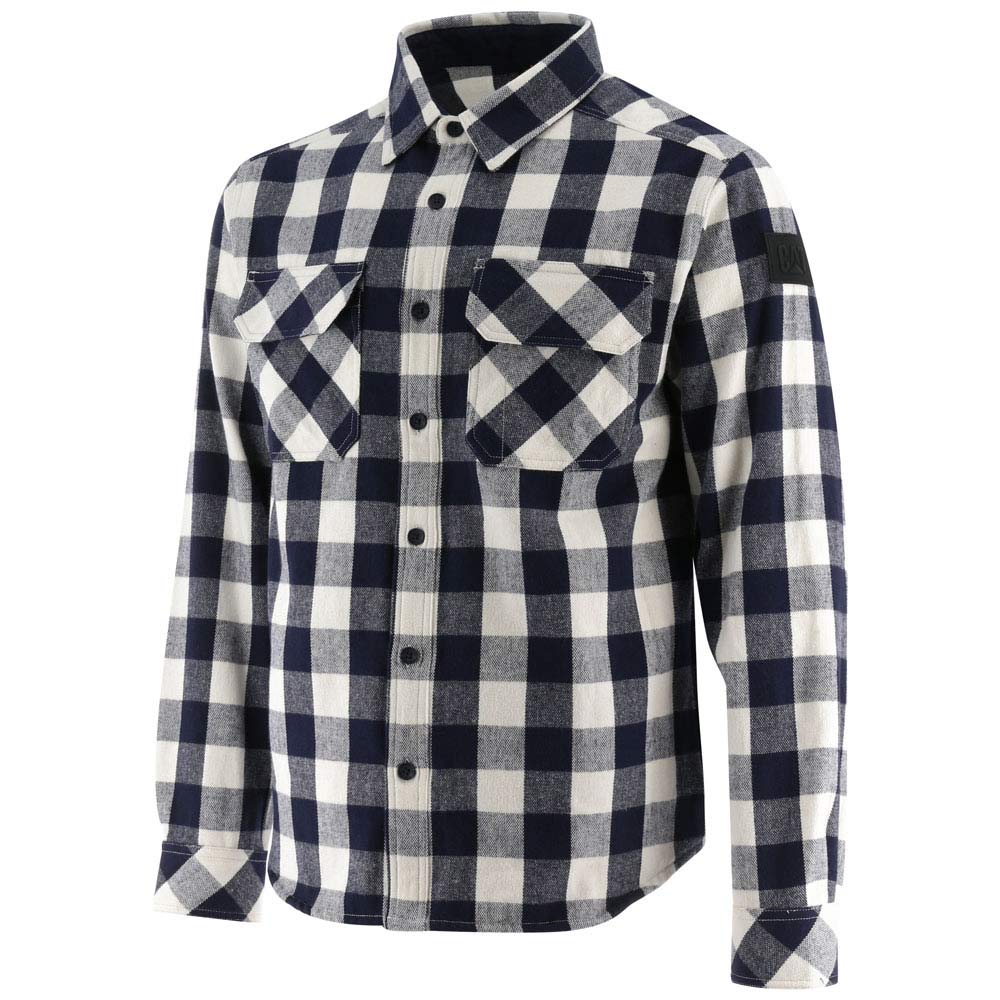 CAT Buffalo Check Plaid Heavyweight Men's Overshirt