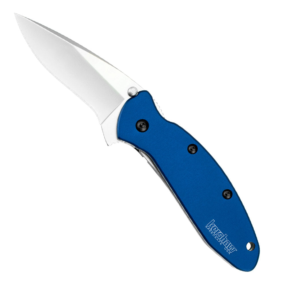 Kershaw Scallion Navy Blue 2.4-Inch Assisted Opening Folding Knife