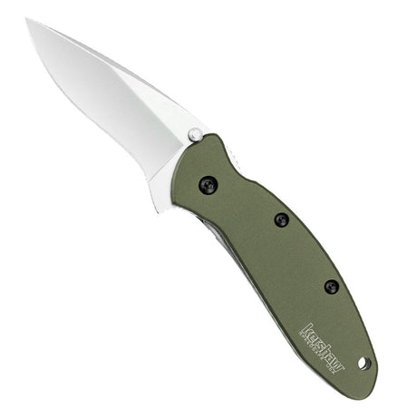 Kershaw Scallion Olive Green 2.4-Inch Assisted Opening Folding Knife