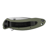 Kershaw Scallion Olive Green 2.4-Inch Assisted Opening Folding Knife