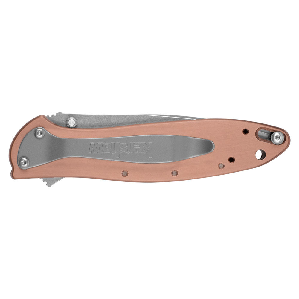 Kerhsaw Leek Copper 3-Inch Assisted Opening Folding Knife