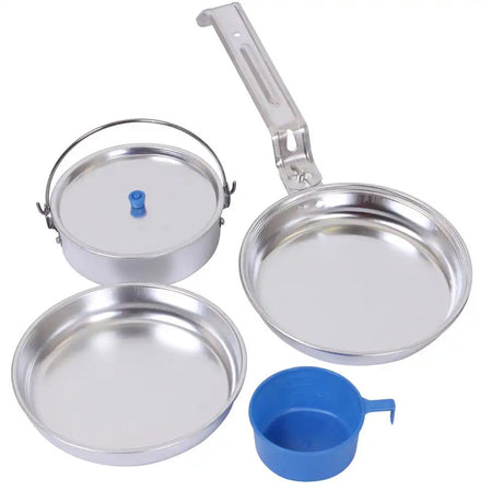 Compact 5-Piece Camping Mess Kit Cookware