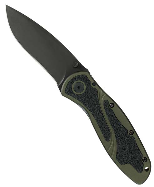 Kershaw Olive Drab Blur Black Blade -Kershaw 1670OLBLK Assisted