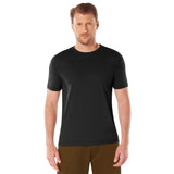 Black Athletic Fit Crew Neck Military T-Shirt