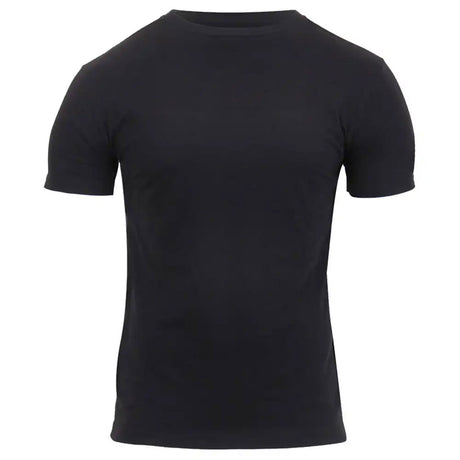 Black Athletic Fit Crew Neck Military T-Shirt