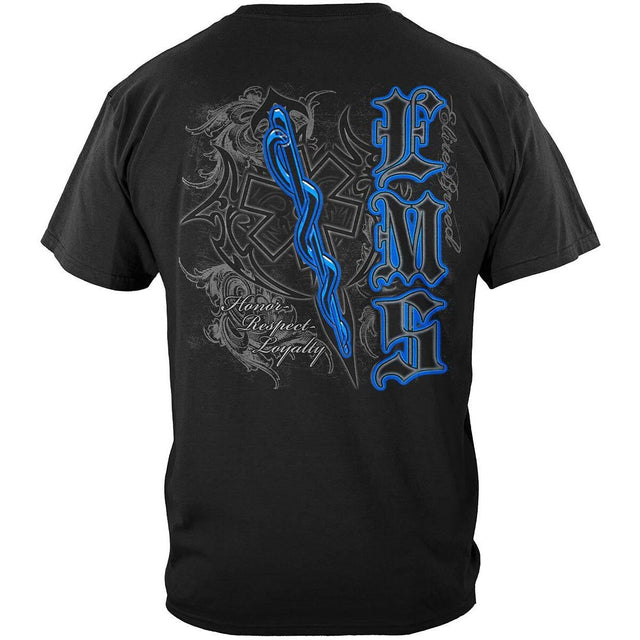 Elite Breed Honor Respect Loyalty EMS T-Shirt - Black