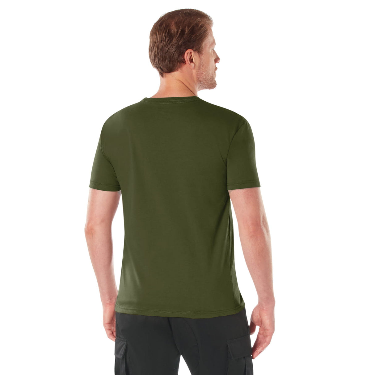 Olive Drab Athletic Fit Crew Neck Military T-Shirt