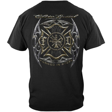 Elite Breed Firefighter Blades Black Foil T-Shirt - Black