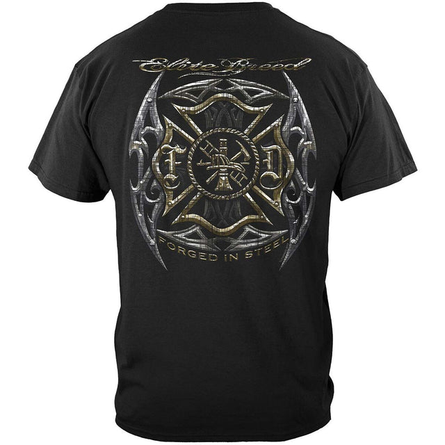 Elite Breed Firefighter Blades Black Foil T-Shirt - Black