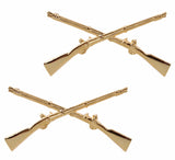 No-Shine Infantry Enlisted and Infantry Officer Army Insignia Set