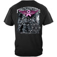 Elite Breed Fight Breast Cancer Firefighter T-Shirt - Black